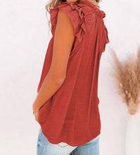 Load image into Gallery viewer, Tiered Ruffled V Neck Top
