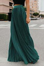 Load image into Gallery viewer, High Waisted Pleated Maxi Skirt
