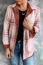 Load image into Gallery viewer, Plaid Print Buttoned Corduroy Double-sided Jacket
