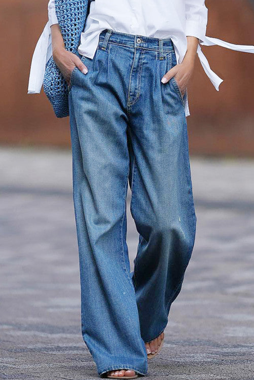 Slouchy Wide Leg Jeans