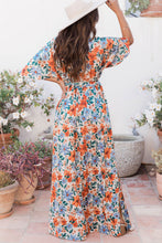 Load image into Gallery viewer, Floral Print Wrap Belted Maxi Dress
