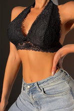 Load image into Gallery viewer, Lace Crochet Halter Neck Bralette
