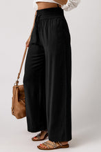 Load image into Gallery viewer, Drawstring Elastic Waist Casual Wide Leg Pants
