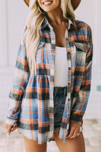 Load image into Gallery viewer, Plaid Button Down Shacket
