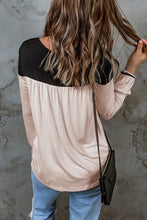 Load image into Gallery viewer, Long Sleeve Color Block Tunic Top
