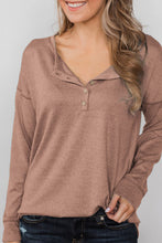 Load image into Gallery viewer, Button Long Sleeve Knit Top
