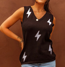 Load image into Gallery viewer, Lightning Bolt Sweater Tank
