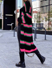 Load image into Gallery viewer, The Delta Color Block Long Cardigan
